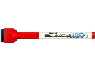 Marker sucho�cieralny MUNGYO mini z czy�cikiem czerwony