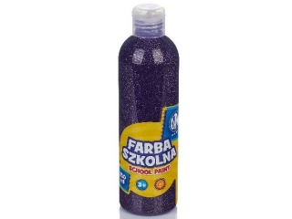 Farba szkolna Astra 250 ml - brokatowa fioletowa