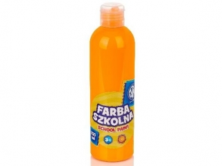 Farba szkolna Astra 250 ml - fluorescencyjna pomara�czowa