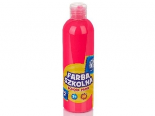 Farba szkolna Astra 250 ml - fluorescencyjna r�owa