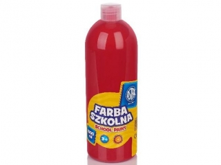 Farba szkolna Astra 1000 ml - czerwona