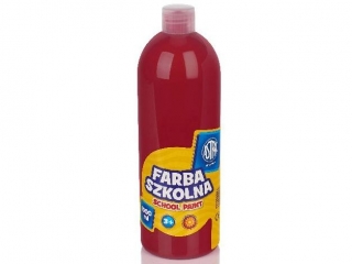 Farby szkolne Astra 1000 ml - czerwona ciemna