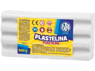 Plastelina Astra 500g bia�a