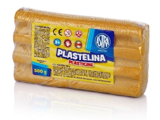 Plastelina ASTRA 500g metaliczna - z�ota