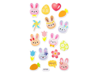 NAKLEJKI Z PIANKI �WIEC�CE W CIEMNO�CI - ZAJ�CZKI