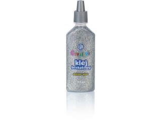 Klej brokatowy ASTRA 35 ml z�oty i srebrny - display 24 sztu