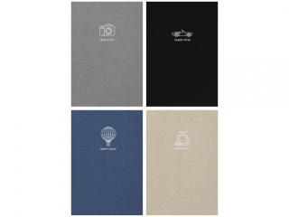 Brulion A5 kratka 80k kremowy papier, "Classy style"  [opakowanie=4szt]