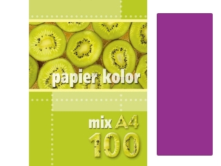 Papier ksero kolorowy A4 100k. KRESKA purpurowy