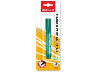DONG-A MARKER PERMANENTNY OKRGA KOCWKA ZIELONY  NA BLISTRZE