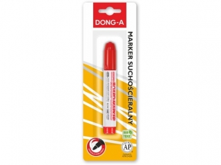 Marker sucho�cieralny DONG-A na blistrze, czerwony