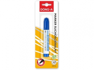 Marker sucho�cieralny DONG-A na blistrze, niebieski