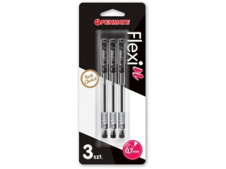 D�ugopis PENMATE Flexi N czarny 3szt. na blistrze