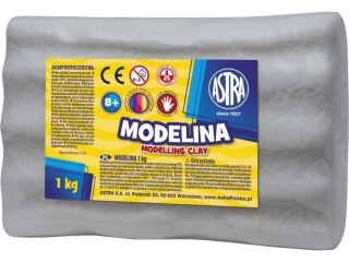Modelina Astra 1 kg popielata