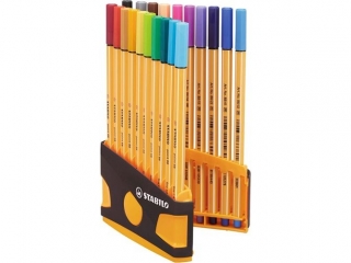 STABILO point 88 ColorParade pude�ko 20 szt. (antracytowo-pomara�czowe) 8820-03-05