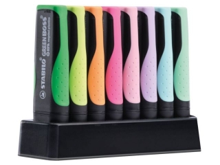 Zakre�lacz STABILO GREEN BOSS zestaw 8 szt.