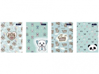Teczka z gumk� ASTRAPAP A4 "Pastel animals" [opakowanie=10szt]