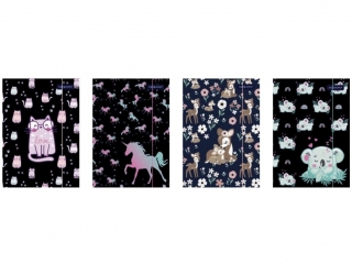 Teczka z gumk� ASTRAPAP A4 "Girls world" [opakowanie=10szt]