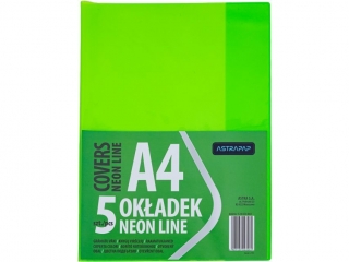 Ok�adka A4 NEON LINE nieregulowana, 5 szt