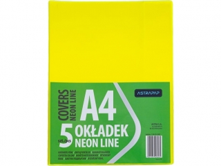 Ok�adka A4 NEON LINE nieregulowana, 5 szt