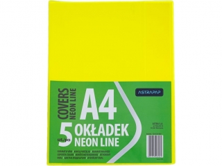 Ok�adka A4 NEON LINE nieregulowana, 5 szt