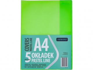 Ok�adka A4 PASTEL LINE nieregulowana, 5 szt