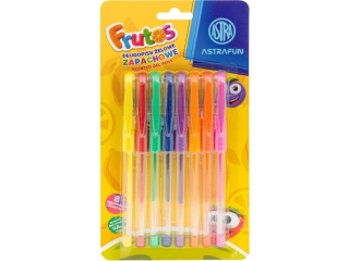 Dugopisy elowe zapachowe ASTRA FRUTOS - 8 kolorw  [opakowanie=24szt]