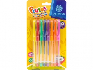 Dugopisy elowe zapachowe ASTRA FRUTOS - 8 kolorw  [opakowanie=24szt]