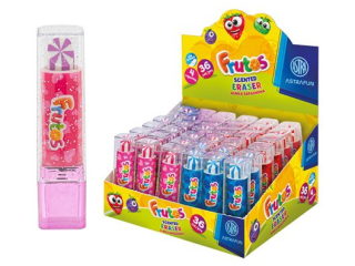 Gumka zapachowa w kszta�cie szminki ASTRA FRUTOS - 36 szt. display Nnowo��