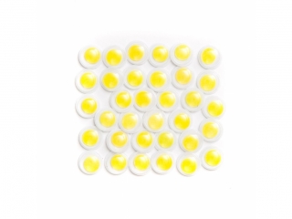 Samoprzylepne ruchome oczka DPCRAFT 8mm ��te, 36szt