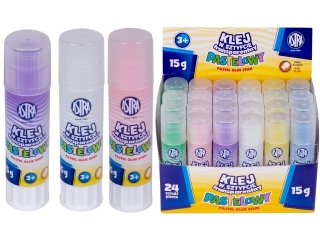 Klej w sztyfcie ASTRA transparentny pastelowy 15g