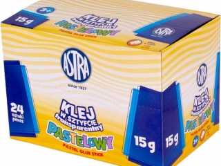 Klej w sztyfcie ASTRA transparentny pastelowy 15g
