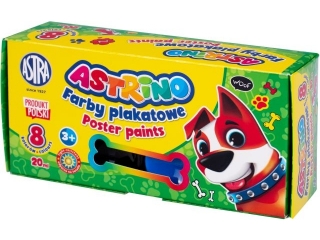 Farby plakatowe ASTRINO  8 kolory 20ml