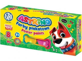 Farby plakatowe ASTRINO  8 kolory 20ml