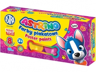 Farby plakatowe ASTRINO  8 kolory 20ml