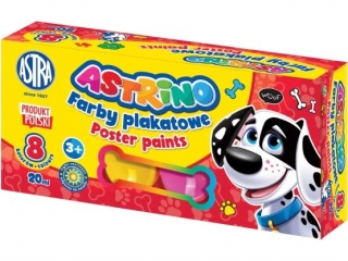 Farby plakatowe ASTRINO  8 kolory 20ml