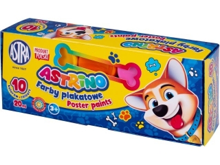 Farby plakatowe ASTRINO 10 kolor�w 20ml