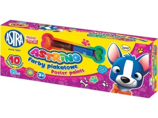 Farby plakatowe ASTRINO 10 kolor�w 20ml