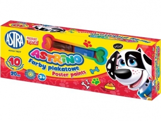 Farby plakatowe ASTRINO 10 kolor�w 20ml