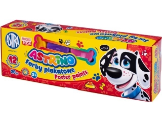 Farby plakatowe ASTRINO 12 kolor�w 20ml