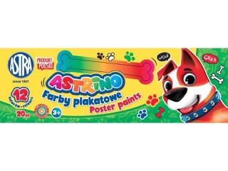 Farby plakatowe ASTRINO 12 kolor�w 20ml