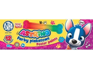 Farby plakatowe ASTRINO 12 kolor�w 20ml