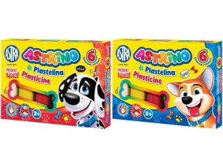 Plastelina ASTRINO  6 kolor�w