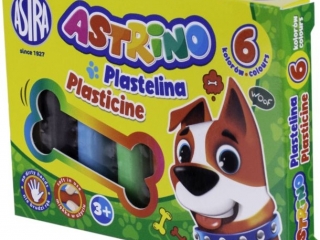 Plastelina ASTRINO  6 kolor�w