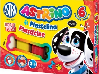 Plastelina ASTRINO  6 kolor�w
