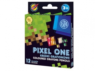 Kredki z glinki kaolinowej ASTRA Pixel One 12 kolorów