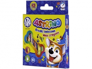 Kredki �wiecowe Astrino 12 kolor�w 8mm