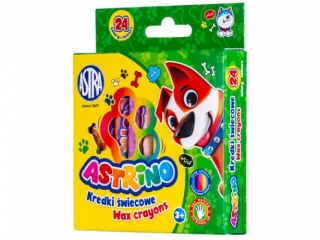 Kredki �wiecowe Astrino 24 kolory 8mm
