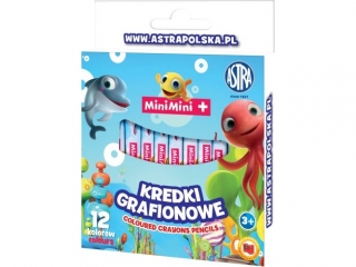 Kredki grafionowe Mini MIni 12 kolor�w