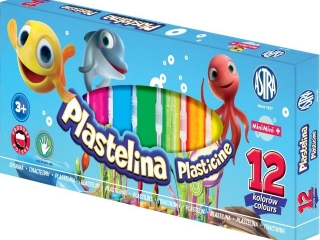 Plastelina ASTRA 12 kolor�w - Mini Mini