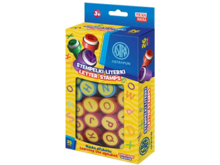 Stempelki zapachowe literki, nauka alfabetu ASTRAFUN - 26 szt.  [opakowanie=6szt]